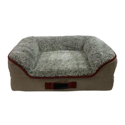 China Recycled Breathable Filling Warm And Washable Memory Foam Dog Bed for sale