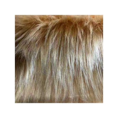 China 2021Most Best Quality Toy Wholesale Polyester Popular Acrylic Long Fake Hair Animal Fur Fabric For Coat for sale