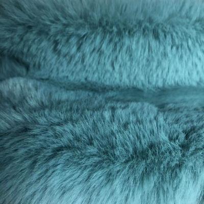 China Toy Customized Mongolian Fox Polyester Rabbit Fur Faux Long Pile Knitted Mink Soft Patterned Fur for sale