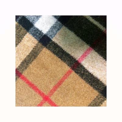 China Plaid rry Toy In Stock Classic Brown Red and Black Burbe Plaid Design T/R Mix Plaid Fabric For Coat for sale