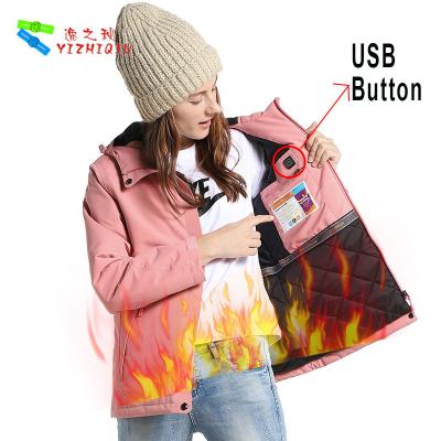 China YIZHIQIU Sustainable Anorak Winter Women Waterproof Padded Ski Jacket for sale