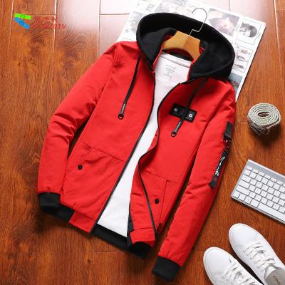 China YIZHIQIU Spring Autumn Thin Youth Slim Men Sustainable Bomber Jacket for sale