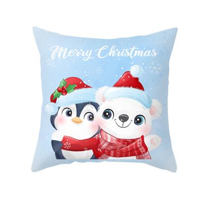 China Anti-bacteria Bindi Sublimation Pillow Cases Christmas Customize Cushion Cover for sale