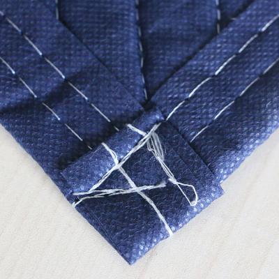 China Anti-Static Navy Blue and Black Quilted Shipping Furniture Pads Moving and Packing Covers for sale