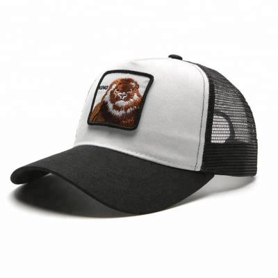 China COMMON Custom Mesh Cotton Applique Embroidery Patch Baseball Cap Trucker Hat for sale