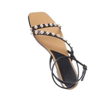 Κίνα Pearl Newcomers Wholesale Flat Bottom Women's Shoes Pearl Summer Rome Platform προς πώληση