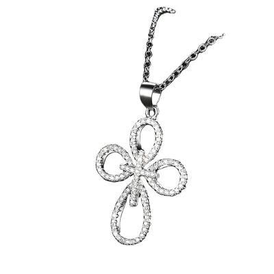 China New Fashion SVN109 TRENDY 925 Item Sterling Silver Clover Necklace For Fine Jewelry for sale