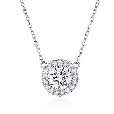 China TRENDY 925 silver necklaces for women clear zircon chain link necklaces jewelry for sale