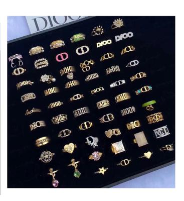 China CLASSIC Fashion Brand Designer Well Known GG CD Vintage Ring Pearl Alphabet Earrings Hiphop Gold Plated Jewelry For Women for sale