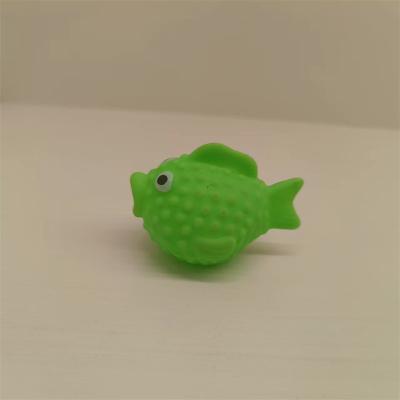 China Squeeze-sounding Dabbling Toy Bulk Cute Soft Rubber Floating Animal Toy Baby Bath Shower Toy for sale