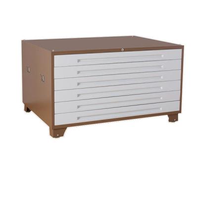 China Modern Attractive Colors Customization A0 A1 Storage Steel Drawing Card Drawing 15 Drawer Filing Cabinet for sale