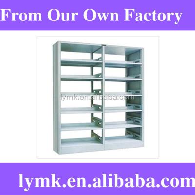 China Economical Modern Bookcase Furniture Stainless Steel Plate Bookshelf Bookcase With Study Table for sale