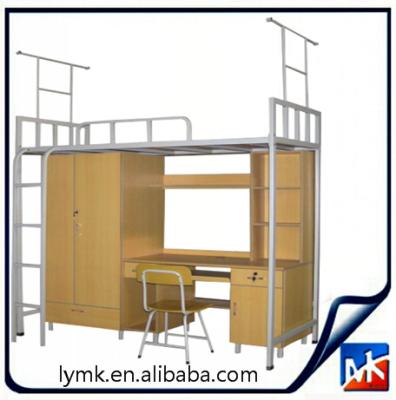 China Simple and contemporary bunk bed with drawer stairs, bunk beds for hostels, kids computer desk bed for sale