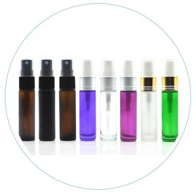 China Personal Care 10ml Glass Spray Perfume Bottle Portable Travel Empty Refillable Cosmetic Packaging Container for sale