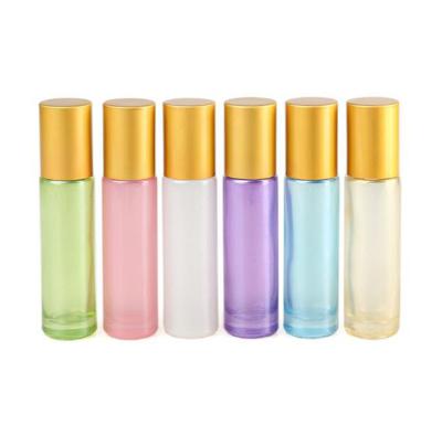 China Personal Care Roll On Cosmetic Essential Oil 10ml Pearl Perfume Glass Bottle for sale