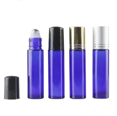 China Personal Care Essential Oil 10ml Blue Roll On Bottle for sale