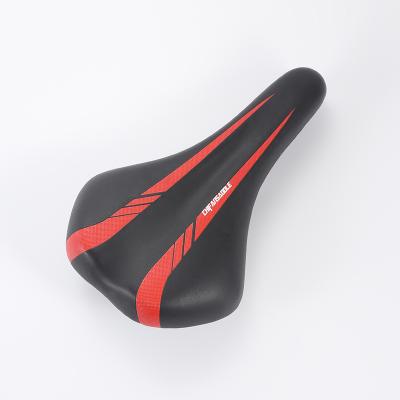 China Single Seat Leather Waterproof Bicycle Shock Absorption Bike Mountain Saddle PU Seat Bicycle Riding Accessories for sale