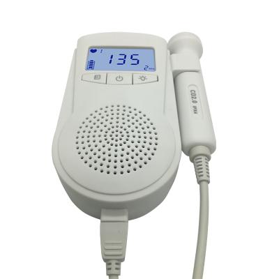 China Two Ways High Quality Wholesale Plastic Portable Handheld Fetal Heart Listening Rate Meter for sale