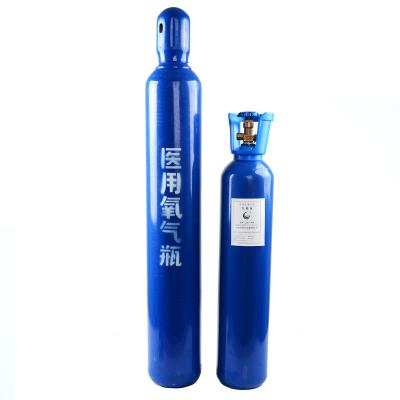 China Oxygen Small Nitrogen Bottle 10L 15L 40L Industrial Seamless Gas Tank Carbon Dioxide Helium Argon Oxygen Tank for sale