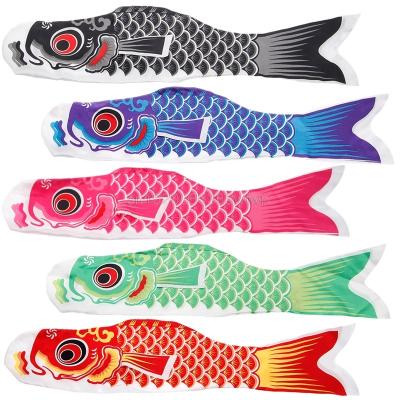 China Japanese Carp Windsock Flame Fish Flag Hanging Koi Nobori Koinobori Kite for sale