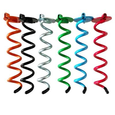 China Steel Spiral Stakes Heavy Duty Anchor Kit Ice Screw Anchor For Trampoline, Car Ports, Dog Link Exit And Bonus etc. tie down straps for sale