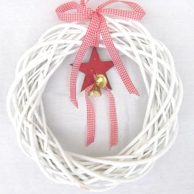 China Wicker Christmas Decoration Hot Selling Wreath Christmas Decoration for sale