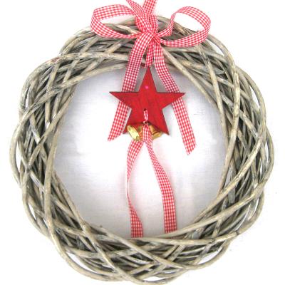 China Europe Willow Christmas Wreath Natural Decoration for Christmas for sale