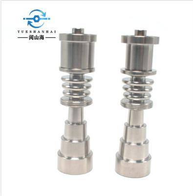 China Direct Selling TA1 Accept Custom Smoking Accessories Hookah Smoking Set Titanium Smoke Nail 16Mm-20Mm With Heating Ring for sale