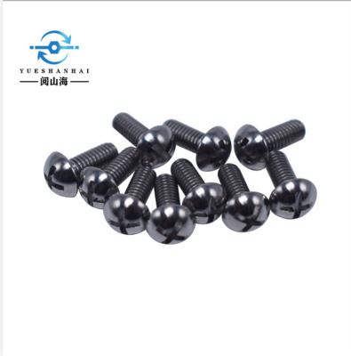 China Round Factory Supply Accept Custom Pure Titanium Alloy Cross Recessed Round Head Screw for sale