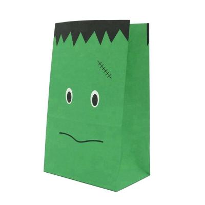 China Different Styles Eco Friendly Recyclable Diy Kids SOS Colorful Gift Halloween Paper Bags for sale