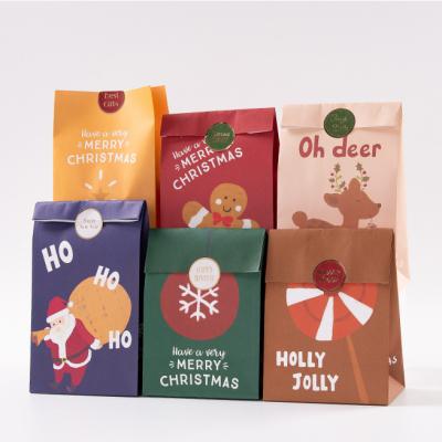 China Eco Friendly Brown Snack Food SOS Grocery Takeout Paper Bags Recyclable Food Grade Premium Kraft Paper For Food for sale