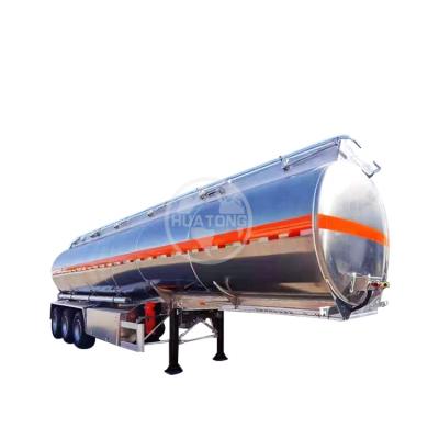 China Truck Trailer Made in China Liquid Transportation Aluminum Alloy Stainless Steel Oil Tank Semi Trailer for sale