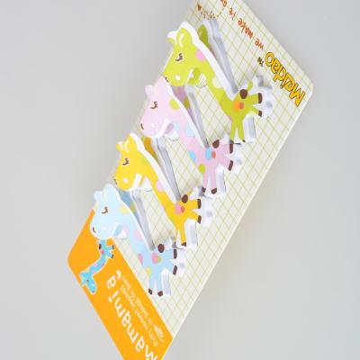 China Hot Selling Self Adhesive Cute Promotional Sticky Note Adhesive Memo Pad Animal Shaped Sticky Notes for sale