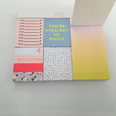 China hina supplier self adhesive custom printed sticky note pad for sale