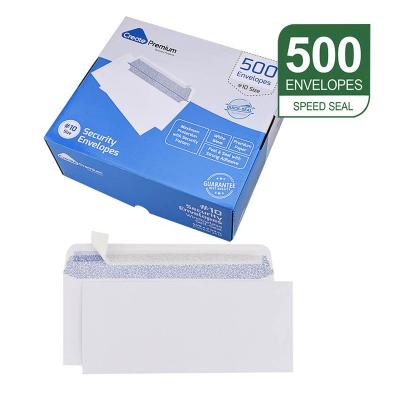 China Self Adhesive Window Envelope 8# 9# 10# Security Tinted Double Window Envelopes Customized Packaging Envelopes for sale