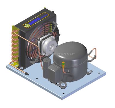 China Single-temperature 21cc/rev air cooled condensing unit with conventional reciprocating compressor can be customized by different requirements for sale