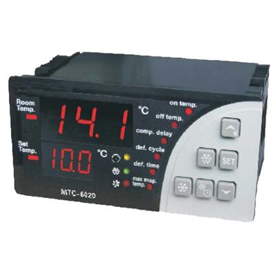 China Refrigeration parts logic controller with 2sensor inputs is designed to switch compressor, pump, deforst and fan relay on/off output in cold rooms for sale