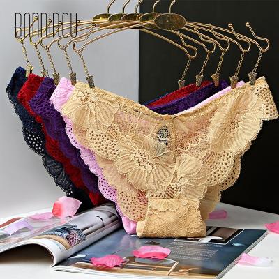 China Antibacterial Soft Lady Care Briefs Ladies Sanitary Lace Panties For Women for sale