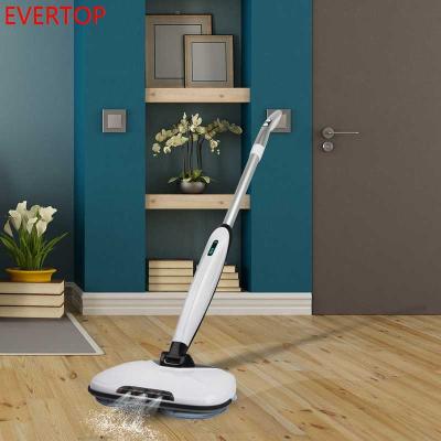 China 2020 viable high quality wet and dry cordless electric broom, water jet function electric floor broom, IPX7 waterproof electric broom for sale