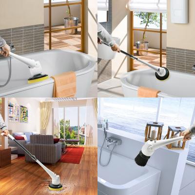 China Sustainable Battery Powered Electric Floor Cleaning Brush Broom Electric Brush for sale