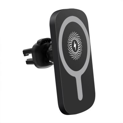 China Mobile Phone Car Mobile Phone Holder Wireless Charger Suction Cup Bracket Magnetic Wireless Fast Charging Smart Charger for sale