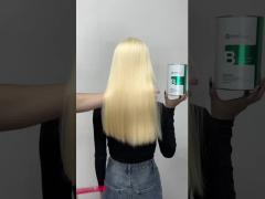 Lighten Hair Color with Hair Discolor Powder and Developer Combination