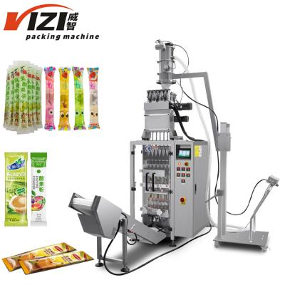 China 4/6 Full Automatic Food Lane Coffee Milk Tea Powder Packing Machine Multifunctional Stick Pack Machine for sale