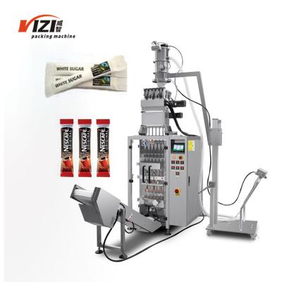 China Full Automatic Food Vertical Multi Lane Sachet Filling Sealing Instant Coffee Powder Sugar Stick Packing Machine for 5g to 1kg for sale