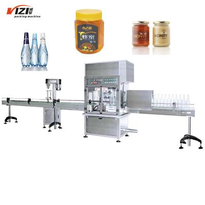 China Hot Automatic Ketchup Sauce Container Honey Caramel Bottling Machine Glass Food Vending Filling Capping Machine for sale