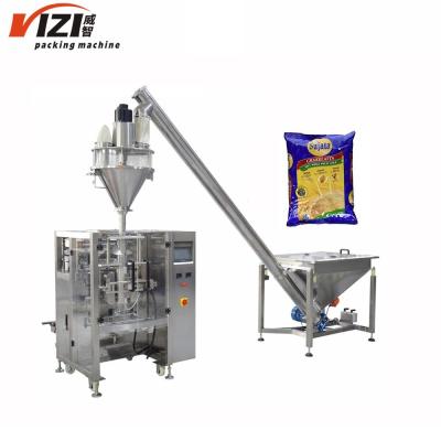 China Atta Packing Machine Automatic Servo Auger Filler Collar Type Pouch Food Wheat Flour Packing Machine for sale