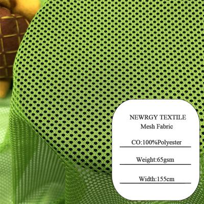 China Anti Pill Hole 100% Polyester Mesh Fabric Sport And Bag Lining Fabrics for sale