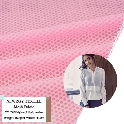 China Good Nylon Quick Dry Stretch Matte Honeycomb Mesh Swimwear Fabric 4 Way Spandex 160g Fabric 79% 21% Anti Pill Quality Swimwear for sale