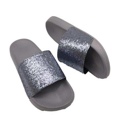 China CUSHIONING Diamond Rhinestone Crystal Sandal Fashion Outdoor Comfortable Soft Ladies Beach Party Factory Price Custom Slippers for sale