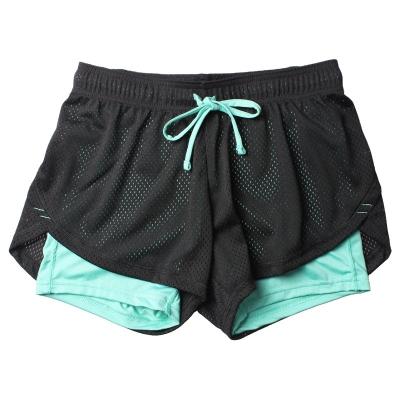 China Wholesale QUICK DRY Fashion Mesh Sports Wear Women Spandex Running Boxer Shorts 2 Pieces for sale